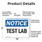 Signmission Test Lab, 10 in W x Rectangle, Plastic OS-2PACK-NS-P-710-L-18543 - alternate 5